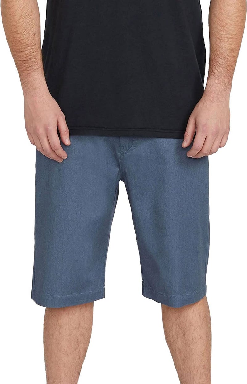 Volcom mens Vmonty Stretch Chino Shorts, Heather Blue, 38 US - Image 1